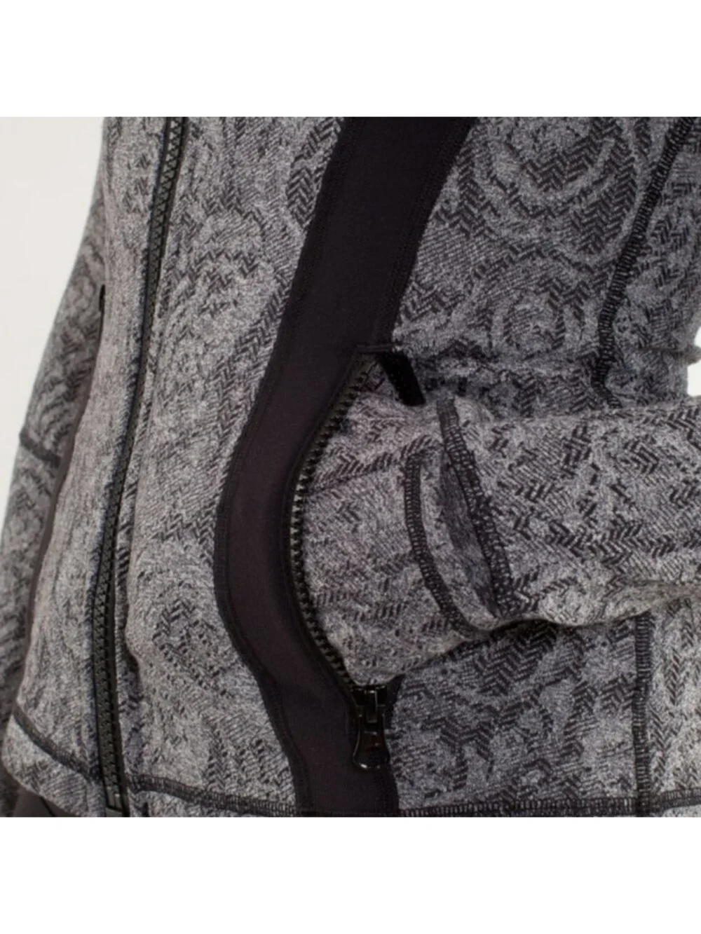 Lululemon Define Jacket *Brushed Rose Herringbone Black / Black